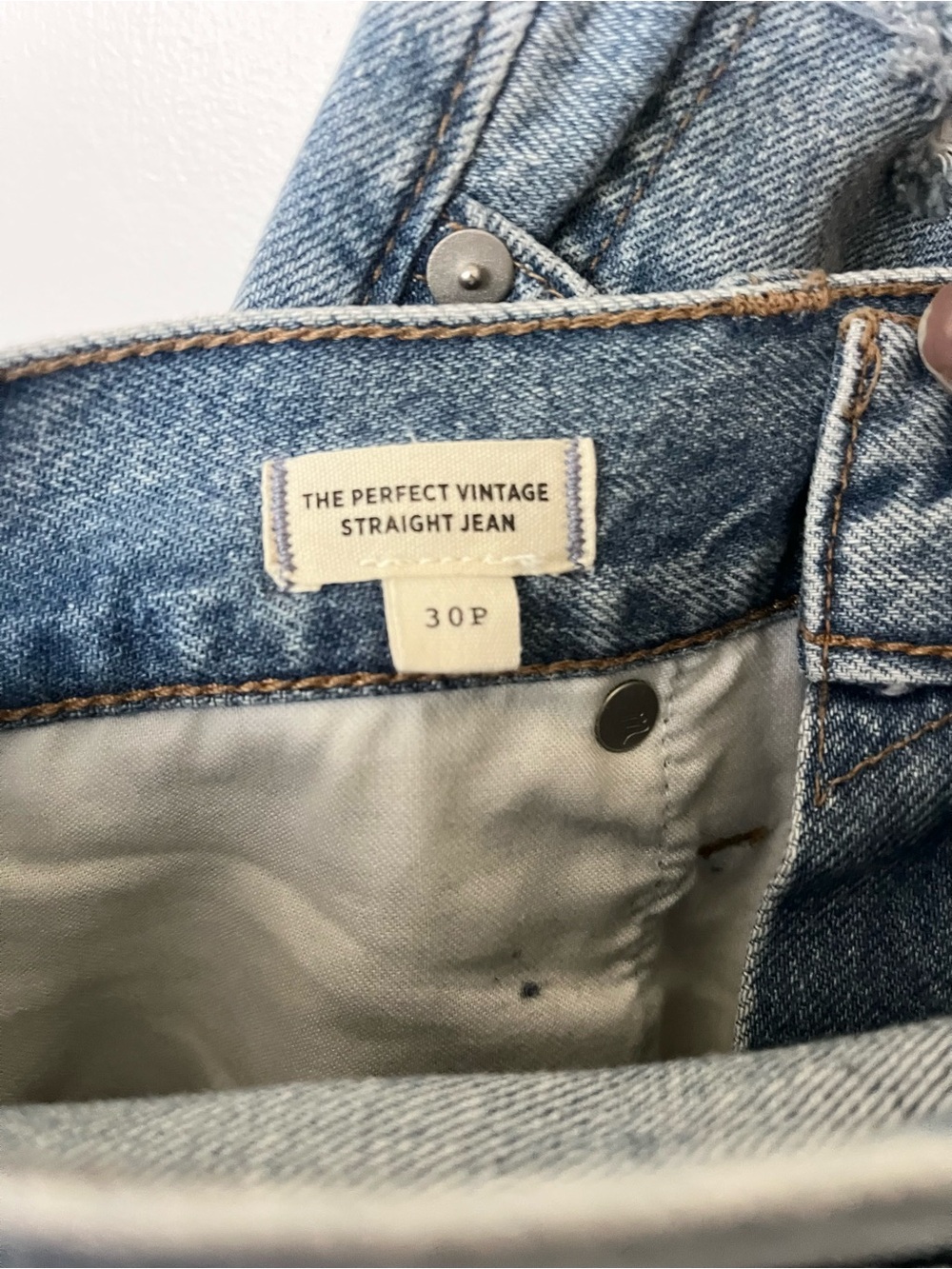 Madewell Perfect Vintage Straight Jean in Berrimore Wash Size 30P - Picture 8 of 9